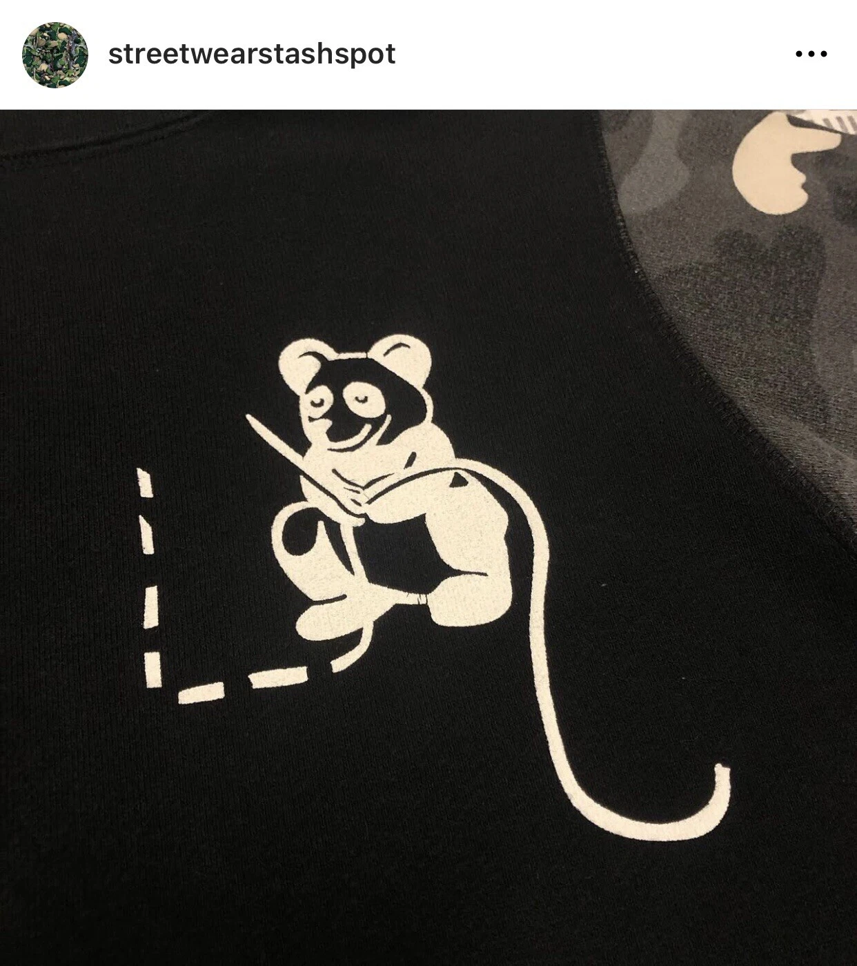 A BATHING APE (BAPE) Felpa con cappuccio e zip intera A Bathing Ape Bape Glow In the Dark City Camo Panda taglia small