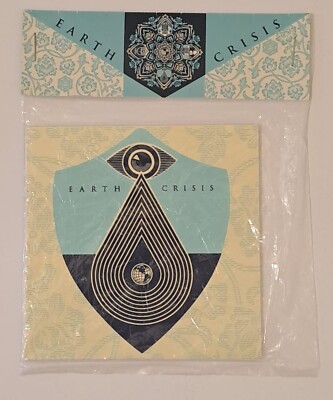 Shepard Fairey : Earth Crisis - Set Original Stickers Never Been Used   Rare