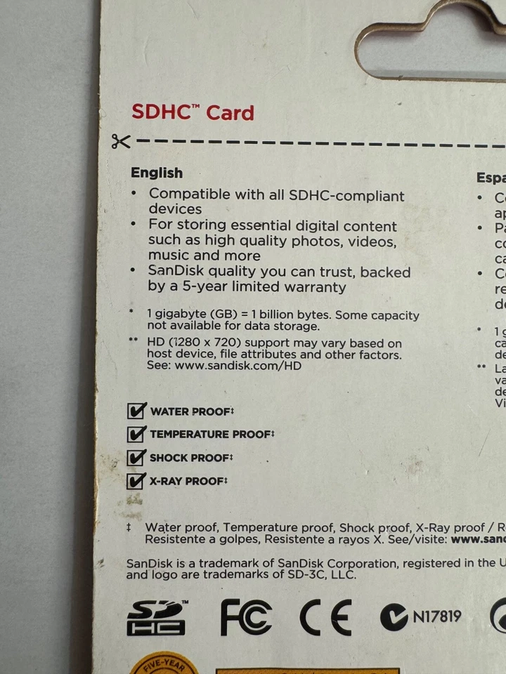 SanDisk SDHC Card 4GB Full HD For Picture and Video - Image 4 of 4