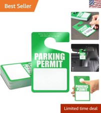 Reusable Green Parking Permit Tags - Pack of 50 - Water-Resistant  Wrinkle-Free