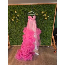 Pink Quince Formal Vintage Gown with Train