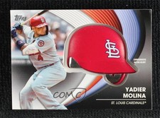 2022 Topps Series 2 Batting Helmet Commemorative Relics Yadier Molina 04br