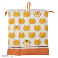Studio Ghibli My Neighbor Totoro Catbus Silhouette Drawstring Pouch L Japan NEW