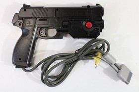 NAMCO NPC-103 GunCon Playstation PS PS1 Light Gun Controller Black Japan TESTED
