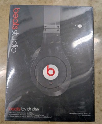 Beats by Dr Dre Studio Over-Ear Headphones Black Double Ear-Cup NEW IN BOX