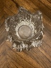 Nybro Sweden Glass Rune Strand Volcanic & JS Brattstrom Ice Star Candle Holder — photo 3
