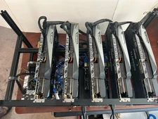 Crypto mining rig with 5 gpu's NVIDIA GeForce RTX 3080s 12gb. Ready to mine