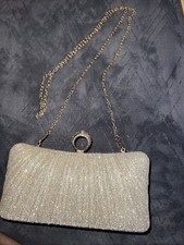 Fashionable Clutch Purse 50  Shoulder Chain Rhinestone Gold Evening Bag Women