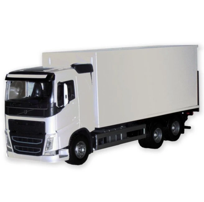 EMEK, VOLVO FH 6x4 blanc avec caisse et hayon, échelle 1/25, EMEK89312 - Photo 1/1