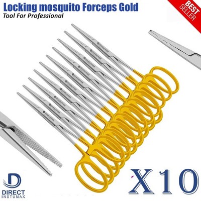 INSTUMAX Pean Hemostatic Forceps Straight 14cm   Locking Artery Clamp Surgical