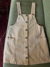 Mango Casual Pink Corduroy Overall mini Dress Dress SZ 4