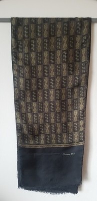 Vintage Christian Dior Silk Wool Scarf