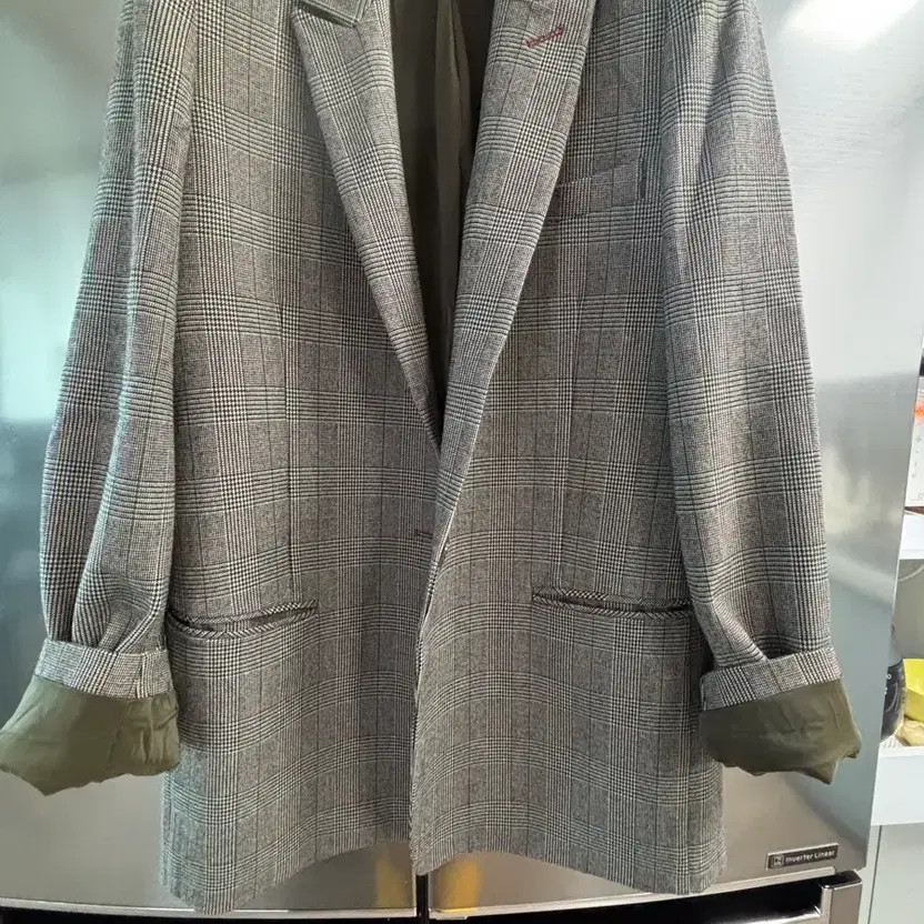 Classic Check Pattern Jacket - Women's Outerwear,… - image 5