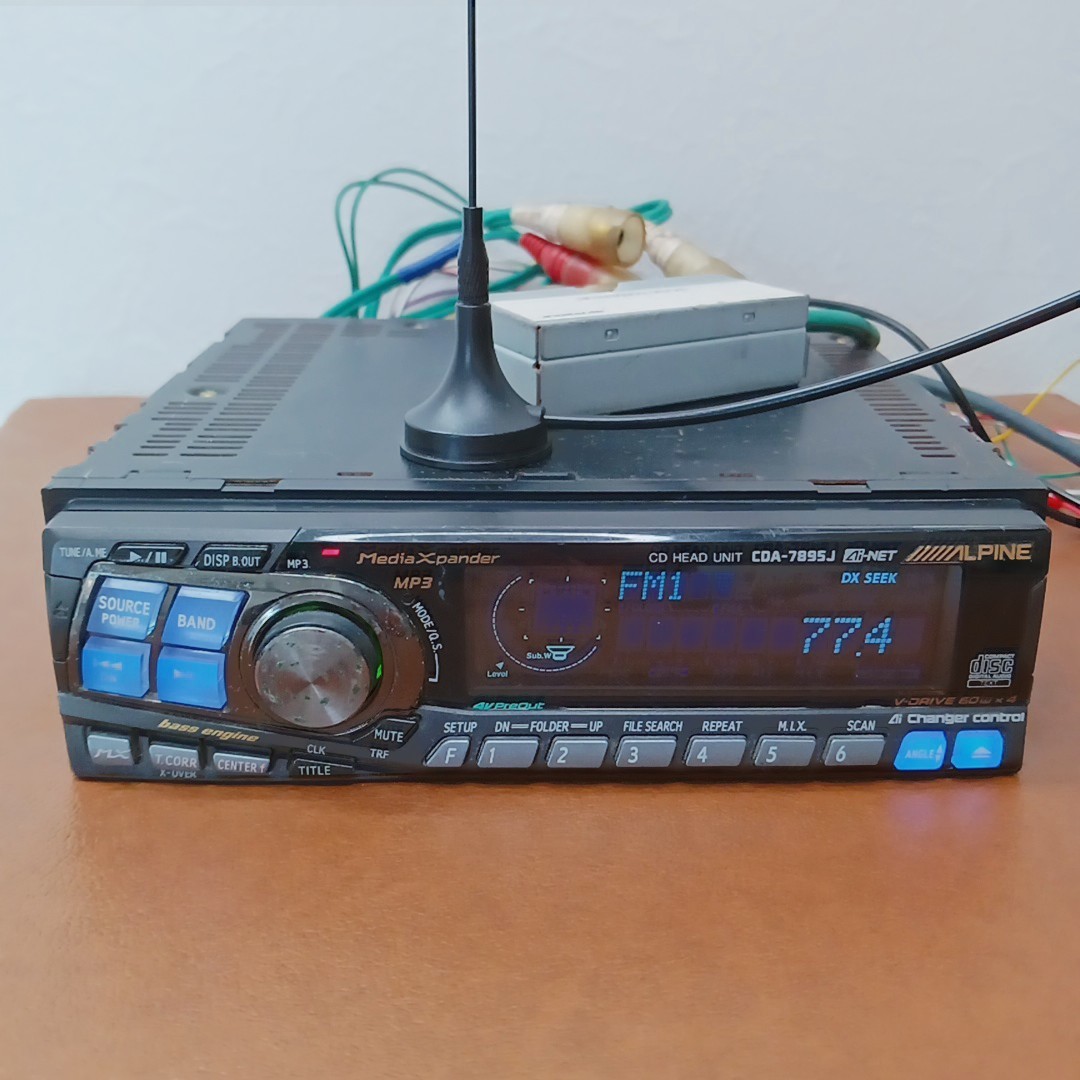 Alpine CDA-7895J 1DIN Car Audio CD AUX 4V PreOut 60W x 4 Working