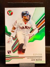 2024 Topps Pristine Green Refractor /150 #198 Luis Matos San Francisco Giants RC