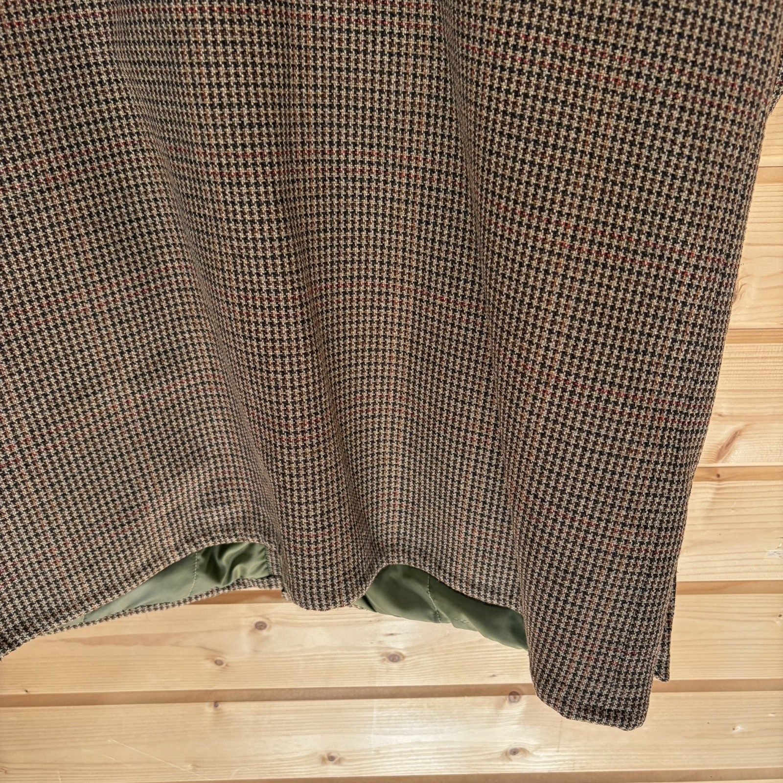 Barbour Tweed Wool Jacket Made In Scotland herringbone Rare Vintage Size XL image 9