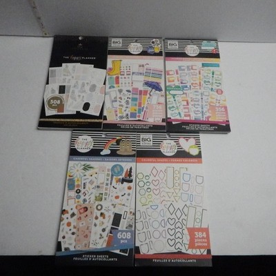 The Happy Planner 5 Sticker Books Sheets  Lot of 5 Books