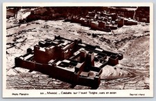 Vintage Morocco Postcard Casbahs OUED TODGHA Aerial View 1950s