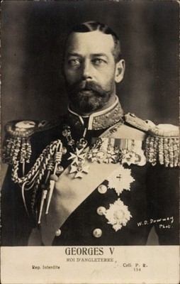 Ak König Georg V. von England, Portrait, Uniform, Orden - 4523824