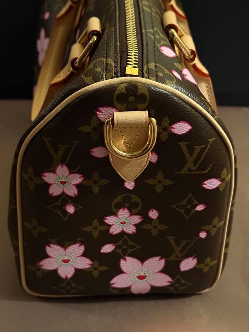 LOUIS VUITTON LV × TM Speedy Bandelier 25 M14174 Cherry Blossom