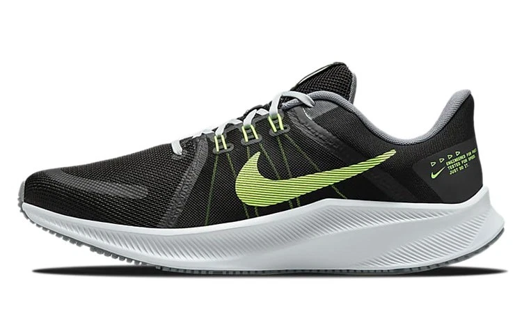 Nike Quest 4 Mens Black & Green Running Shoes Sneakers US 8 EU 41 Nike Quest 4 Mens US 13 Running Shoe Black Volt Grey White  main image 4