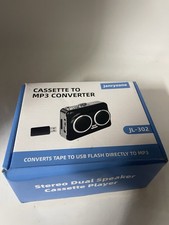 Janryzone JL-302 Cassette to USB Converter Stereo Dual Speakers Player Blue