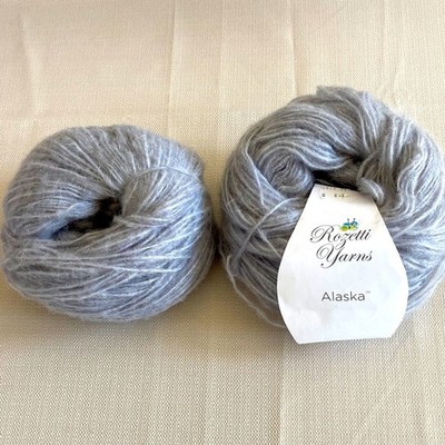 Rozetti Alaska Gray Yarn. Set of 2. New.