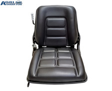 Sedile in Ecopelle per Trattore Muletto Cingolato con Lamiera Monoscocca e Guide