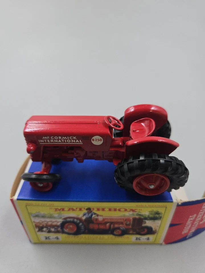 Vintage Matchbox Lesney King Size K-4 International Tractor With Original Box... - Image 3 of 4