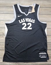 Aja Wilson Las Vegas Aces 22 Jersey Black Women’s Size XLarge Nike NWT Dri-fit