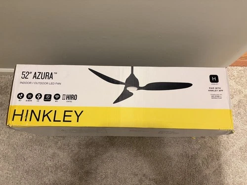 Hinkley Fan Azura 52" LED Smart Fan Matte White/White - 906352FMW OUTDOOR INDOOR - Picture 1 of 2