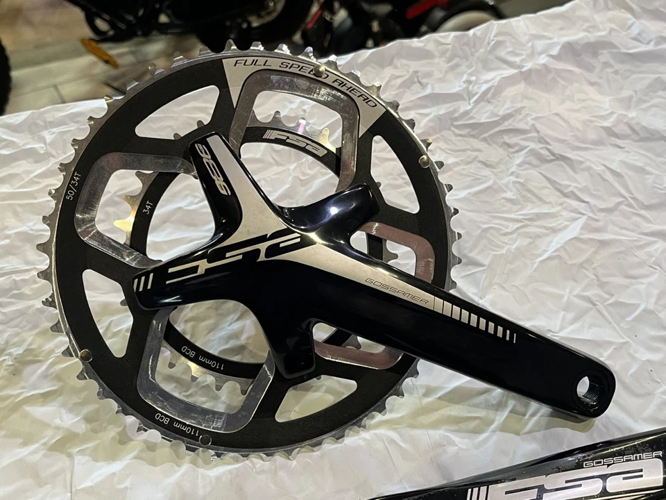 NEW FSA Gossamer Pro 386EVO ABS Road Crankset Double 50/34T - 175mm - Image 2 of 4