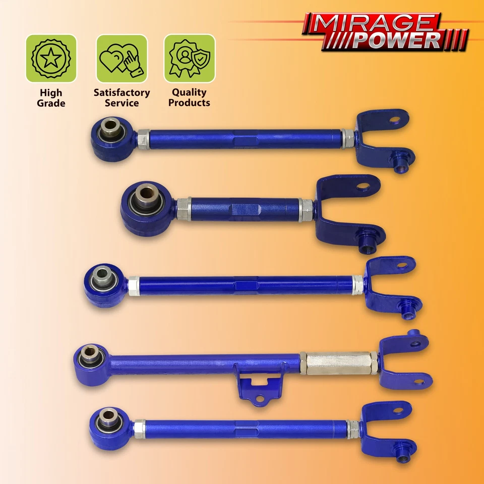 Rear Alignment Camber Kit Caster Toe Traction Arms BL For 16-24 Mazda Miata MX-5 - Image 2 of 4