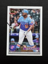 2026 Topps Series 1 #T91-61 Yanquiel Fernandez 1991 35th Anniversary RC Rockies