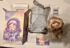Skullpanda L  impressionnisme Windflower amber Authentic Pop Mart Pendant Plush