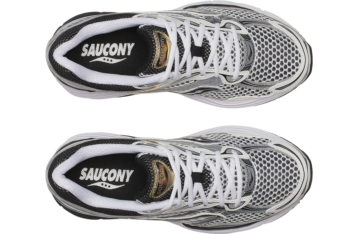 Saucony ProGrid Omni 9 White Silver Gold S70739 9 Size 10 Mesh Running Sneaker Men main image 3