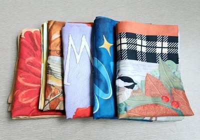 Decorative Garden Flags Lot Of 5 Welcome Patriotic Wreath Fall Wise Men Religion