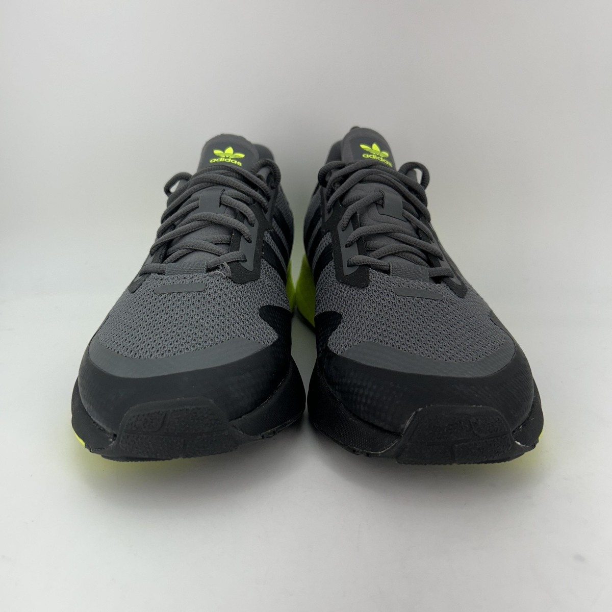 Adidas ZX 1K Boost Shoes Mens Size 11 Gray Yellow Running Sneakers