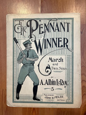 1900 The Pennant Winner baseball sheet music