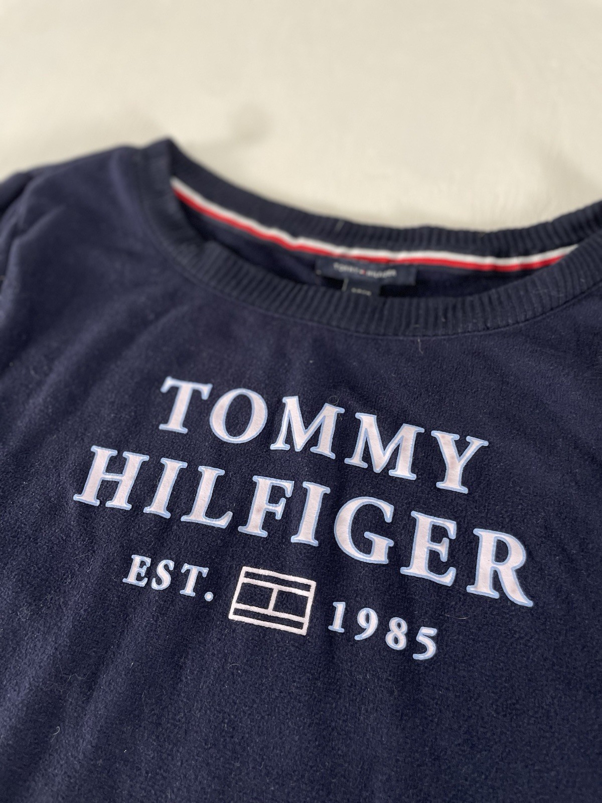 Tommy Hilfiger Sleepshirt Women S Blue Pullover Crew Neck Long Sleeve Sleepwear thumbnail 3