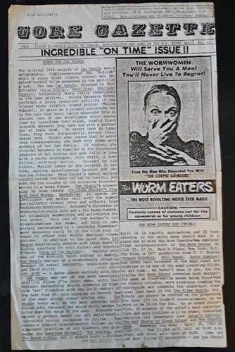 Sleaze Horror Cult Exploitation Fanzine Rick Sullivan's Gore Gazette #35