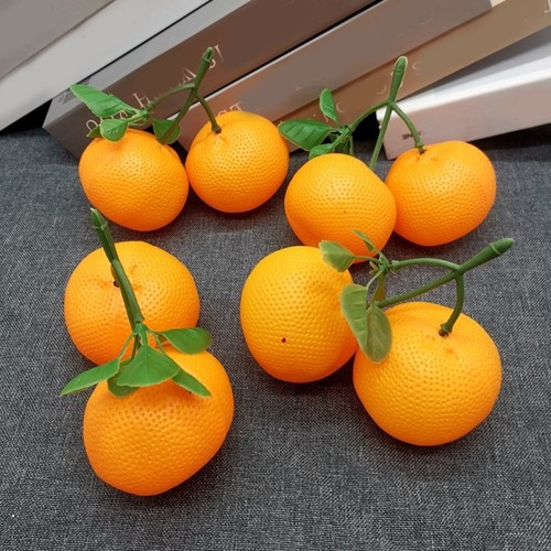 8 Piezas Artificial Mini Naranja Simulación Decorativo Falso Naranja Fruta Modelo Decoración - Imagen 4 de 7