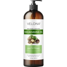 Macadamia Nut Oil By Velona 2 Fl Oz - 1 Gal  Refined  Cooking, Skin, Hair