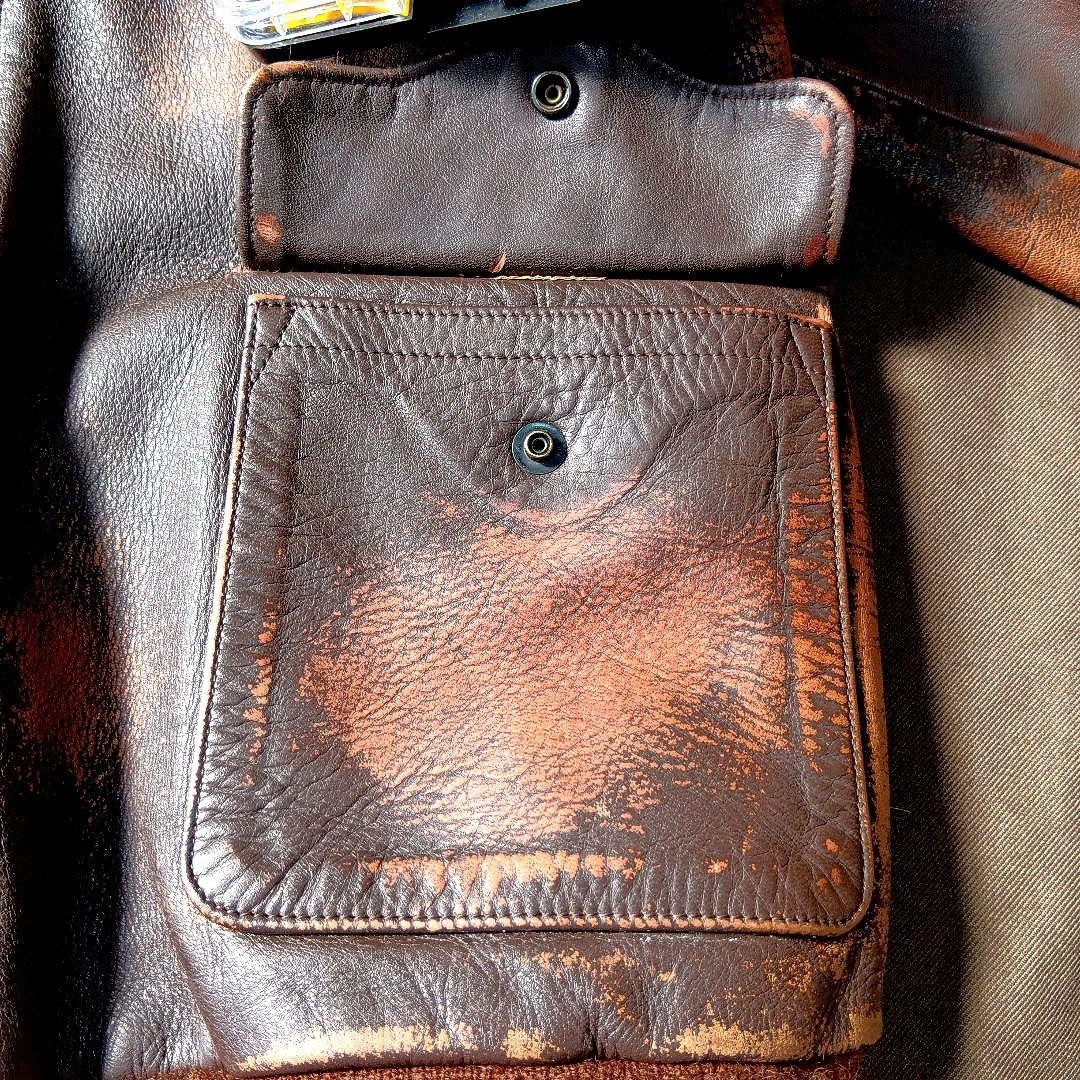 Buzz Rickson's A2 Horseside Flight Jacket 90s Ear… - image 5