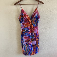 Farm Rio “Coloured Bananas” Wrap Mini Dress, Farm Rio Small