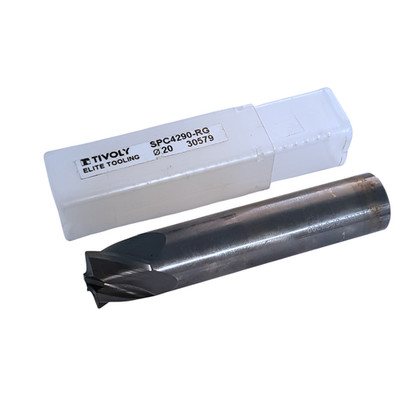 Tivoly SPC4290-RG 20 mm VHM Schaftfräser Zentrierschneiden mit 1/4'' Entlastung