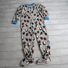 Carter's Fleece Sleeper Boy's Size 5 5T Winter Penguins
