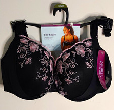 Adore Me Sadie Floral Lace Mesh Push Up Bra 3...