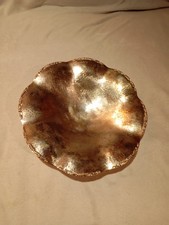 Handgearbeitete Silberschale 30cm mit Verzierungen Am Rand Silber