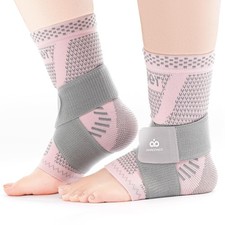 INDEEMAX Ankle Brace For Women  Men, Ankle Compression Sleeve Support Copper In